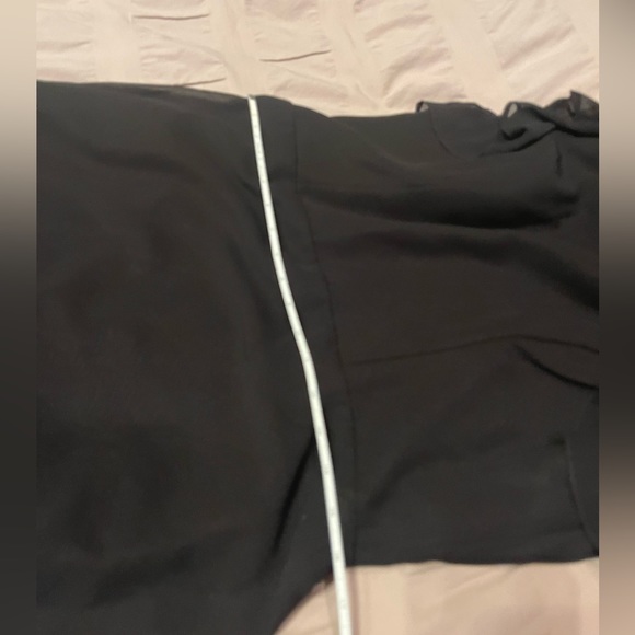 Hayley Paige Occasions black chiffon- 5863 - Picture 11 of 12